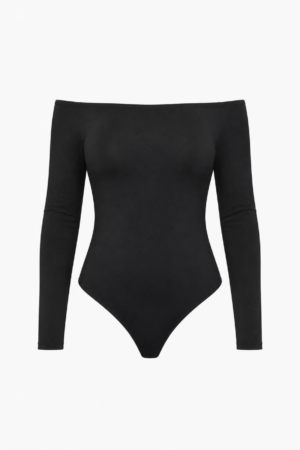 Body Manga Larga Escote Bardot Esencial