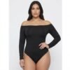 Body Manga Larga Escote Bardot Esencial