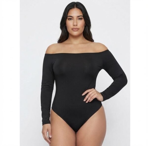 Body Manga Larga Escote Bardot Esencial